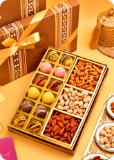 Marzipan with Roasted Dry Fruits, Sweets Gift Box
